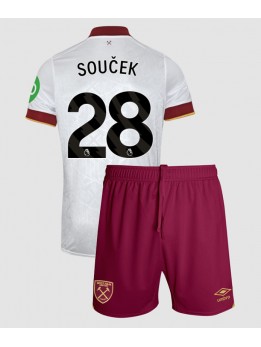 West Ham United Tomas Soucek #28 Replika Tredje Kläder Barn 2024-25 Kortärmad (+ byxor)